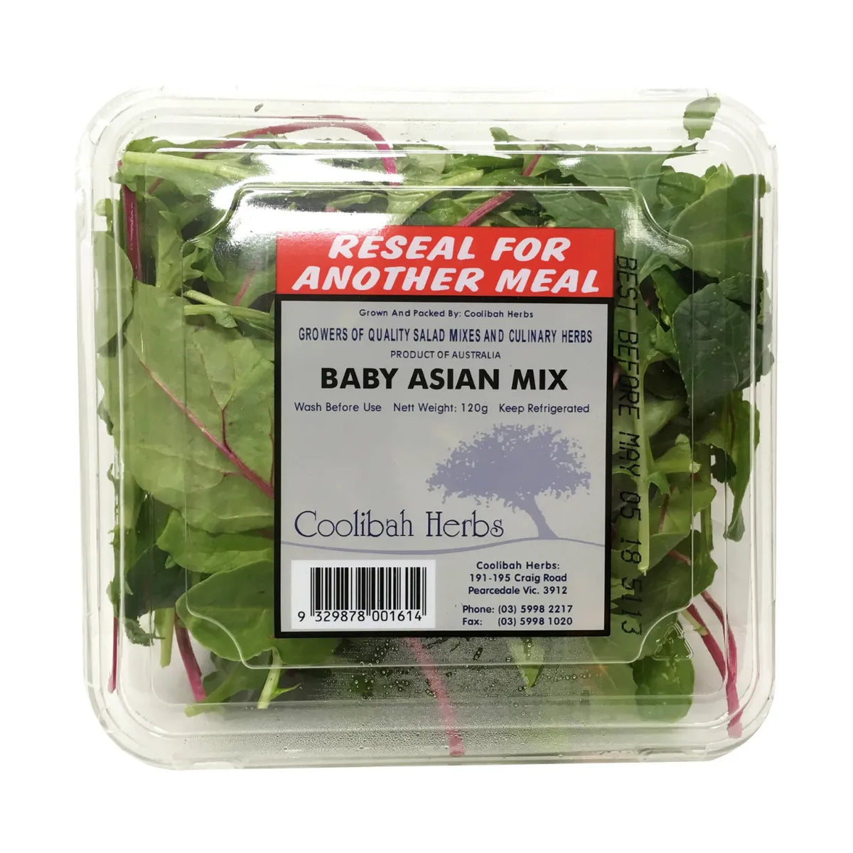 Coolibah Baby Asian Salad Mix 120g