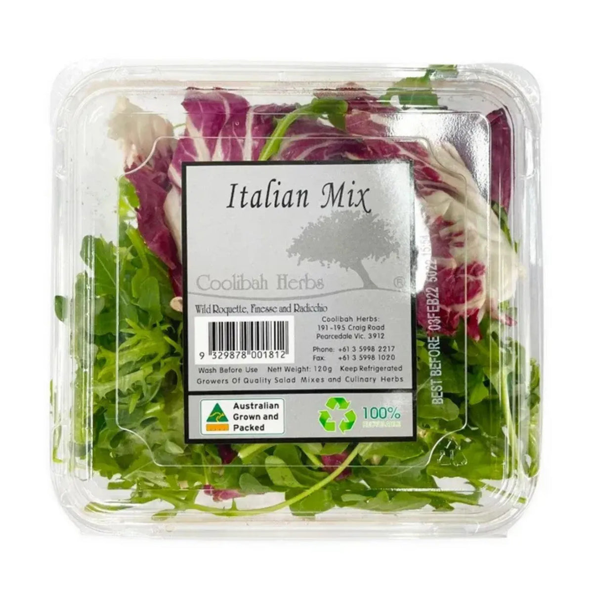 Coolibah Salad Mix Italian 120g