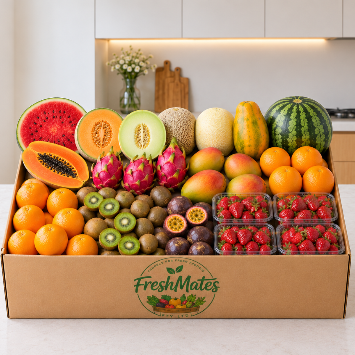 Korky's fruit salad box